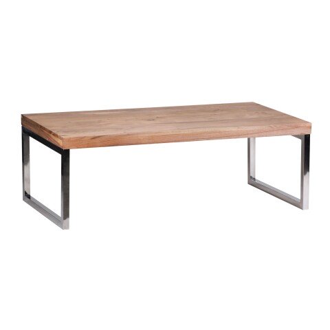 Couchtisch in Braun aus Akazie Massivholz - 60x120x40cm (LxBxH)