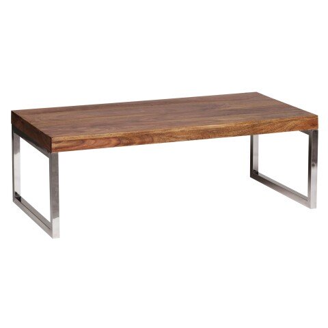 Couchtisch in Braun aus Sheesham Massivholz - 60x120x40cm (LxBxH)