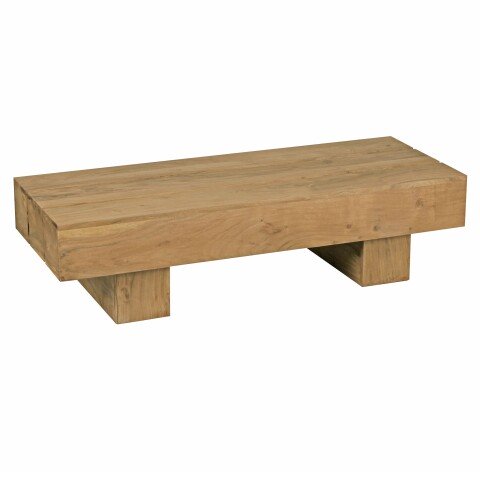 Couchtisch in Braun aus Akazie Massivholz - 45x120x30cm (LxBxH)