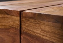 Couchtisch in Braun aus Sheesham Massivholz - 45x120x30cm (LxBxH)