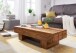 Couchtisch in Braun aus Sheesham Massivholz - 45x120x30cm (LxBxH)