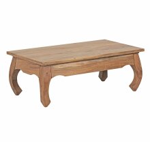 Couchtisch in Braun aus Massivholz Akazie - 60x110x40cm...
