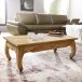 Couchtisch in Braun aus Massivholz Akazie - 60x110x40cm (LxBxH)