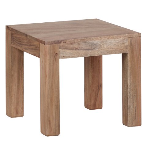 Couchtisch in Braun aus Massivholz Akazie - 45x45x40cm (LxBxH)