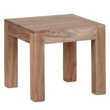 Couchtisch in Braun aus Massivholz Akazie - 45x45x40cm...