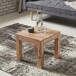Couchtisch in Braun aus Massivholz Akazie - 45x45x40cm (LxBxH)