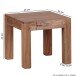 Couchtisch in Braun aus Massivholz Akazie - 45x45x40cm (LxBxH)