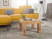 Couchtisch in Braun aus Akazie Massivholz - 60x60x40cm (LxBxH)