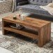 Couchtisch in Braun aus Sheesham Massivholz - 45x110x45cm (LxBxH)