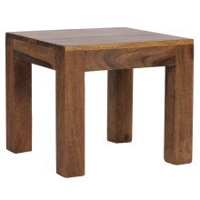 Couchtisch in Braun aus Massivholz Sheesham - 45x45x40cm...