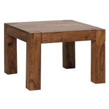 Couchtisch in Braun aus Sheesham Massivholz - 60x60x40cm...