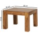 Couchtisch in Braun aus Sheesham Massivholz - 60x60x40cm (LxBxH)