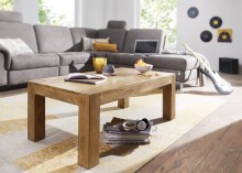 Couchtisch in Braun aus Akazie Massivholz - 60x110x40cm (LxBxH)
