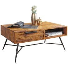 Couchtisch in Braun - 55x87x41 (LxBxH)