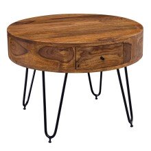 Couchtisch in Braun - 60x60x44 (LxBxH)