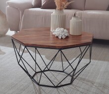 Couchtisch in Braun - 66x66x40 (LxBxH)