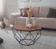Couchtisch in Braun - 66x66x40 (LxBxH)