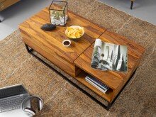 Couchtisch in Braun - 50x110x40 (LxBxH)