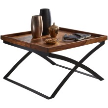 Couchtisch in Braun - 63x63x39 (LxBxH)