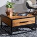 Couchtisch in Braun - 65x65x38 (LxBxH)