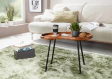 Couchtisch in Braun - 40x71x51 (LxBxH)