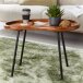Couchtisch in Braun - 40x71x51 (LxBxH)
