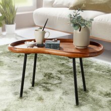 Couchtisch in Braun - 40x71x42 (LxBxH)