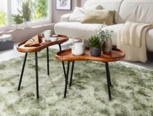 Couchtisch in Braun - 40x71x42 (LxBxH)