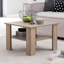 Couchtisch in Grau - 60x60x42cm (LxBxH)