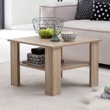 Couchtisch in Grau - 60x60x42cm (LxBxH)