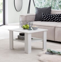 Couchtisch in Weiß - 60x60x42cm (LxBxH)
