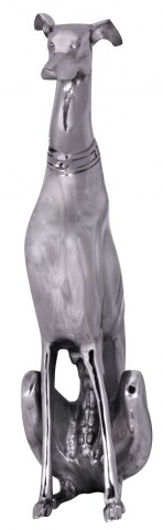 Dekofigur in Silber aus Aluminium - 18x25x70cm (LxBxH)