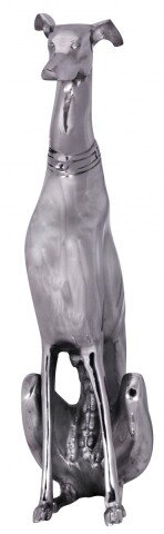 Dekofigur in Silber aus Aluminium - 18x25x70cm (LxBxH)