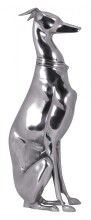 Dekofigur in Silber aus Aluminium - 18x25x70cm (LxBxH)
