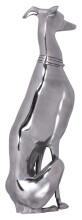 Dekofigur in Silber aus Aluminium - 18x25x70cm (LxBxH)