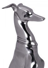 Dekofigur in Silber aus Aluminium - 18x25x70cm (LxBxH)