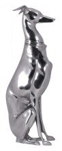 Dekofigur in Silber aus Aluminium - 18x25x70cm (LxBxH)