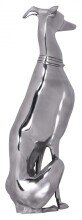 Dekofigur in Silber aus Aluminium - 18x25x70cm (LxBxH)