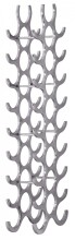 Weinregal in Silber aus Weinregal: Aluminium - 31x14x98cm (LxBxH)