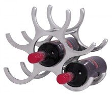 Weinregal in Silber aus Weinregal: Aluminium - 29x14x24cm...