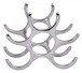 Weinregal in Silber aus Weinregal: Aluminium - 29x14x24cm (LxBxH)