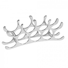 Weinregal in Silber - 55x12x20cm (LxBxH)