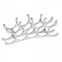 Weinregal in Silber - 55x12x20cm (LxBxH)