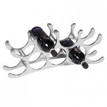 Weinregal in Silber - 55x12x20cm (LxBxH)