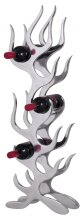 Weinregal in Silber aus Flaschenhalter: Aluminium -...