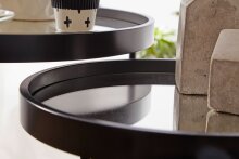 Satztisch (2er Set) in Schwarz - 45x45x50 (LxBxH)