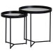 Satztisch (2er Set) in Schwarz - 45x45x50 (LxBxH)