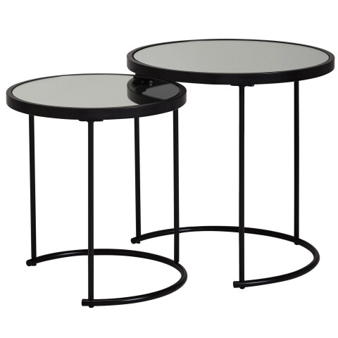 Satztisch (2er Set) in Schwarz - 50 (H)