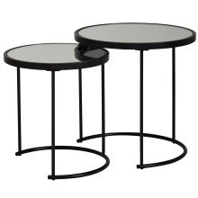 Satztisch (2er Set) in Schwarz - 50 (H)