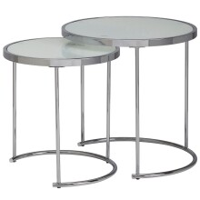 Satztisch (2er Set) in Silber - 50 (H)